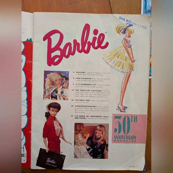 Vintage Barbie 30th Anniversary Magazine, 1989 - Picture 7 of 8